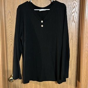 Long Sleeve Ribbed Henley Plus | Amazon